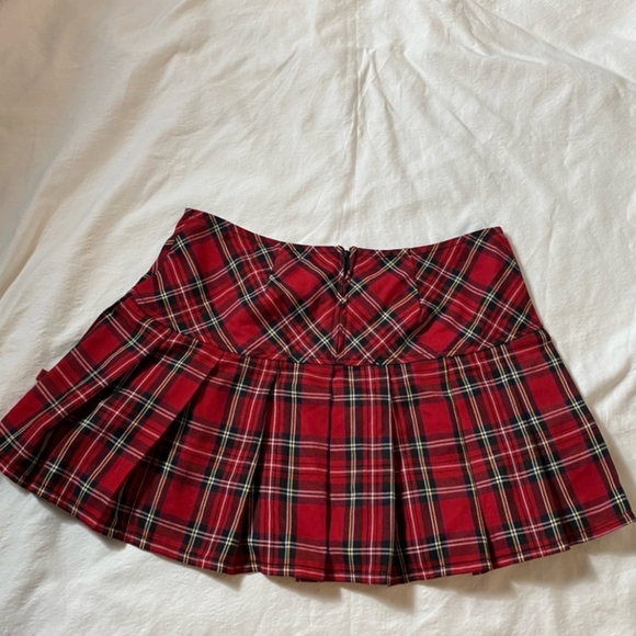 Royal Bones Plaid Mini Skirt - Picture 3 of 3
